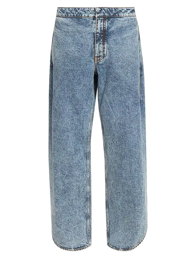 Women's Petal Relaxed Mid-Rise Jeans - Bleu Neige