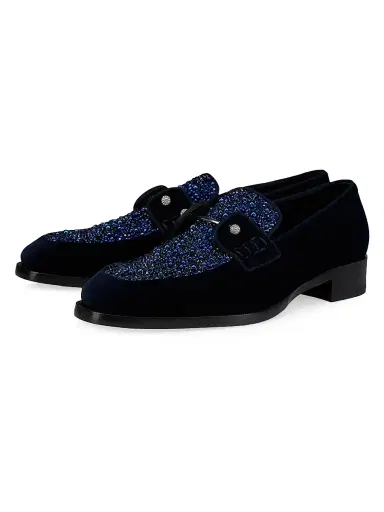Christian Louboutin Men's Chambelimoc Perla Night Strass Loafers - Last Night | Thumbnail 2