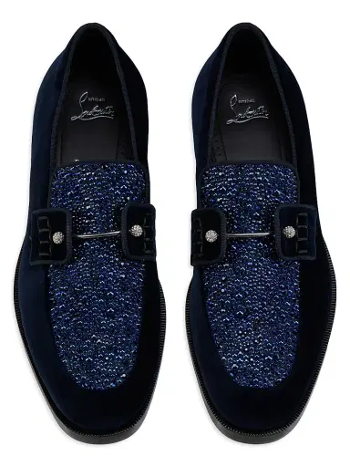 Christian Louboutin Men's Chambelimoc Perla Night Strass Loafers - Last Night | Thumbnail 4