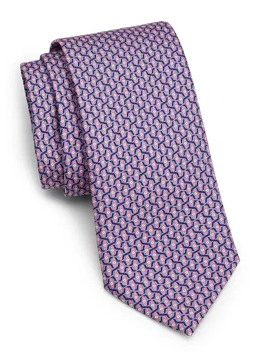 Canali Men's Geometric Silk Tie | Thumbnail 1