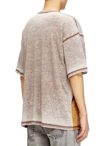 Diesel Men's Boxt Logo Crewneck T-Shirt - Brown | Thumbnail 4 Diesel Men's Boxt Logo Crewneck T-Shirt - Brown | Thumbnail 4