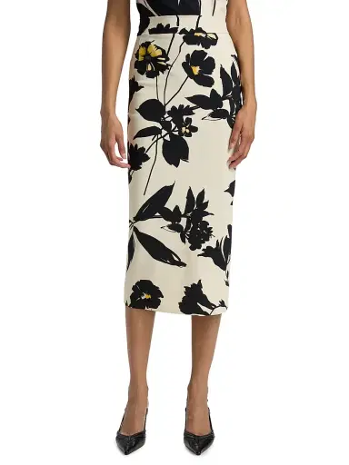 Chiara Boni La Petite Robe Women's Luminette Floral Jersey Midi-Skirt - Ava | Thumbnail 3 Chiara Boni La Petite Robe Women's Luminette Floral Jersey Midi-Skirt - Ava | Thumbnail 3