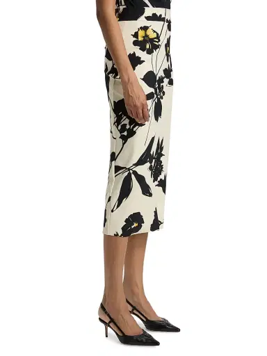 Chiara Boni La Petite Robe Women's Luminette Floral Jersey Midi-Skirt - Ava | Thumbnail 4 Chiara Boni La Petite Robe Women's Luminette Floral Jersey Midi-Skirt - Ava | Thumbnail 4