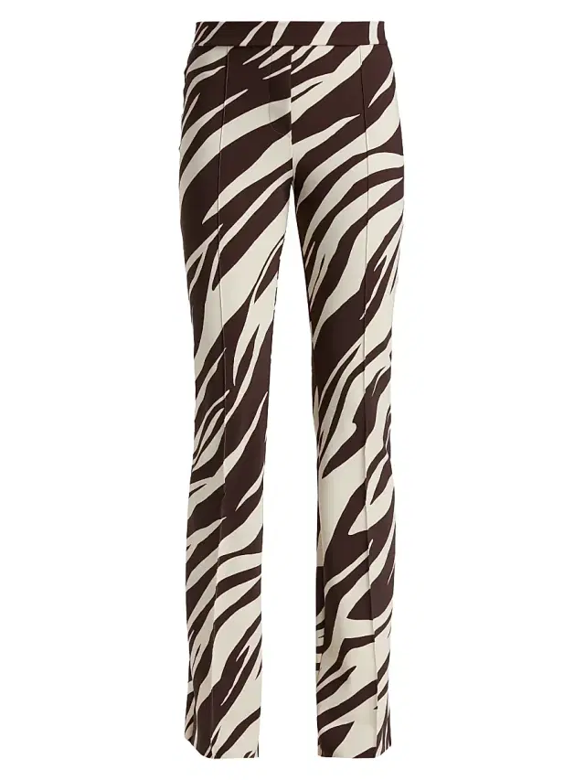 Chiara Boni La Petite Robe Women's Maren Zebra-Striped Jersey Straight Pants - Marlene