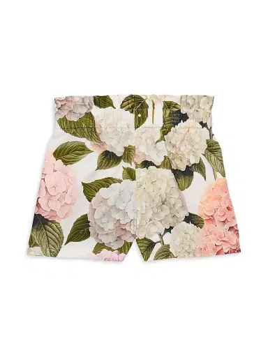 Dolce & Gabbana Girl's Cotton Floral Shorts | Thumbnail 2 Dolce & Gabbana Girl's Cotton Floral Shorts | Thumbnail 2