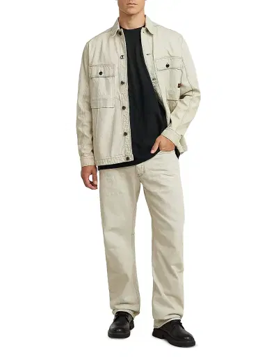 G-Star Men's Contor 3D Straight-Leg Jeans - Beached Faded Vivianite Grey - Size 38 | Thumbnail 2