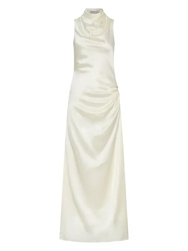 Nicholas the Label Women's Fabiana Cowlneck Satin Maxi Dress -