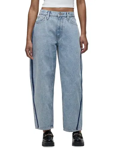 Hudson Jeans Women's Courtney Mid-Rise Wide-Leg Jeans - Arcade | Thumbnail 4