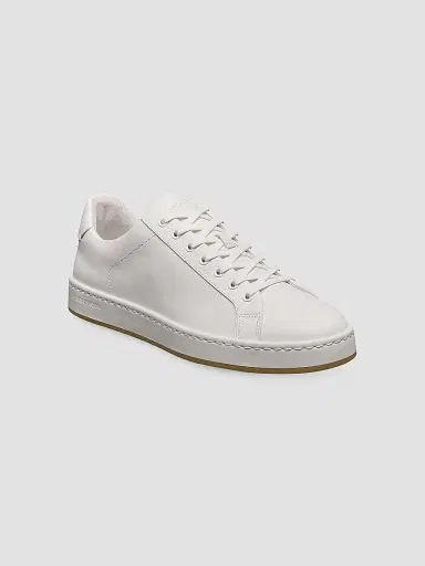 Allen Edmonds Men's Barnes Leather Low-Top Sneakers - White - Size 9.5 | Thumbnail 2 Allen Edmonds Men's Barnes Leather Low-Top Sneakers - White - Size 9.5 | Thumbnail 2