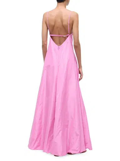 Staud Women's Paloma A-Line Open Back Maxi Dress - Orchid - Size Large | Thumbnail 4 Staud Women's Paloma A-Line Open Back Maxi Dress - Orchid - Size Large | Thumbnail 4