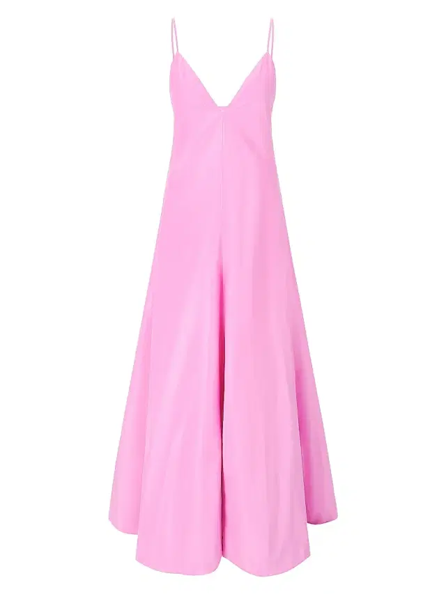 Staud Women's Paloma A-Line Open Back Maxi Dress - Orchid