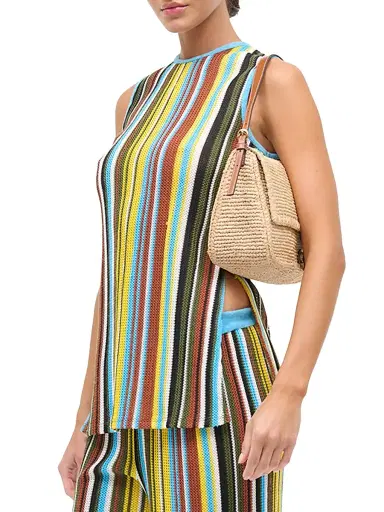Staud Women's Valley Textured Striped Top - Skate Stripe - Size XS | Thumbnail 5