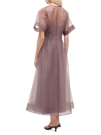 Staud Women's Elle Semi-Sheer Midi-Shirtdress | Thumbnail 4