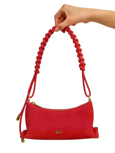 Cult Gaia Women's Osa Charm Suede Shoulder Bag | Thumbnail 2