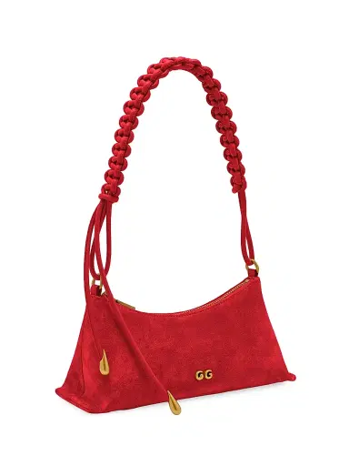 Cult Gaia Women's Osa Charm Suede Shoulder Bag | Thumbnail 3