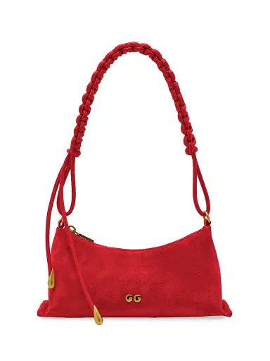 Cult Gaia Women's Osa Charm Suede Shoulder Bag | Thumbnail 1