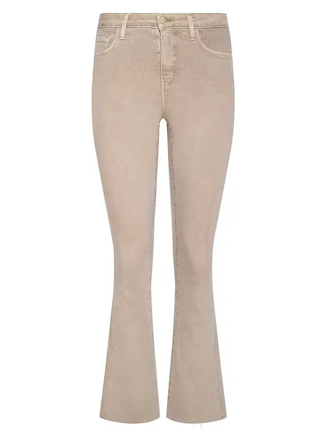 Women's Kendra Cropped Flare Jeans - Biscuit