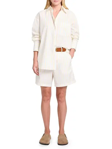 TWP Women's Henry St. Striped Wide-Leg Shorts | Thumbnail 2 TWP Women's Henry St. Striped Wide-Leg Shorts | Thumbnail 2