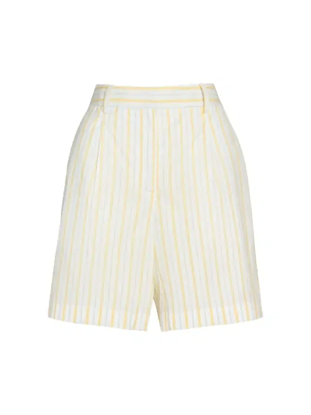 TWP Women's Henry St. Striped Wide-Leg Shorts -  Yellow Blue