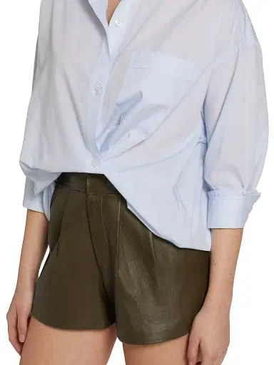 TWP Women's Earl Cotton Shirt - Baby Blue - Size Medium | Thumbnail 6