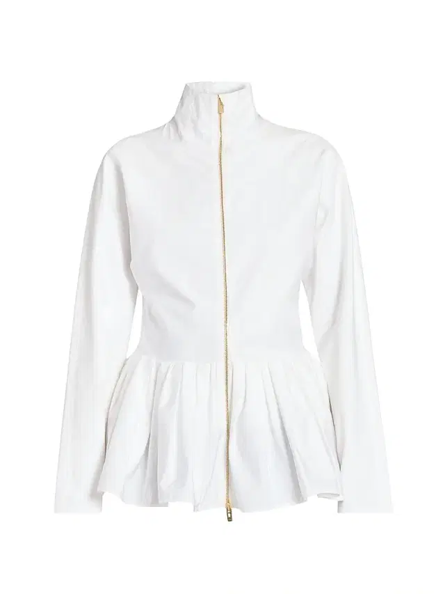 ALAIA Women's Cotton Peplum Jacket - Blanc
