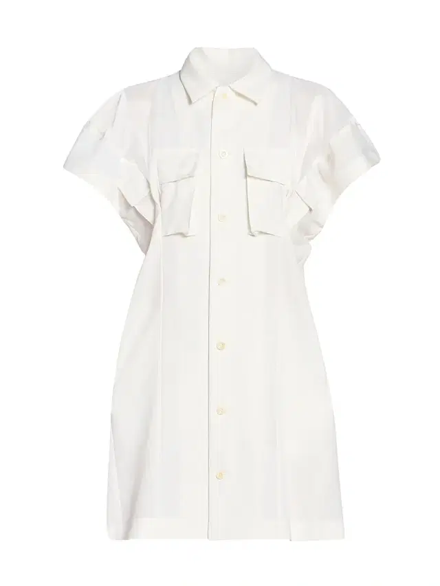 sacai Women's Wool Suiting Shirtdress - Off White