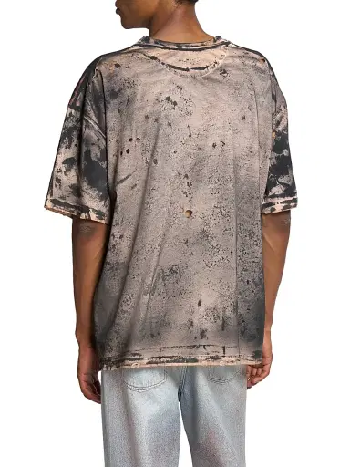 Acne Studios Men's Eresa Cave Cotton Oversized T-Shirt - Black Rust Brown - Size Medium | Thumbnail 5