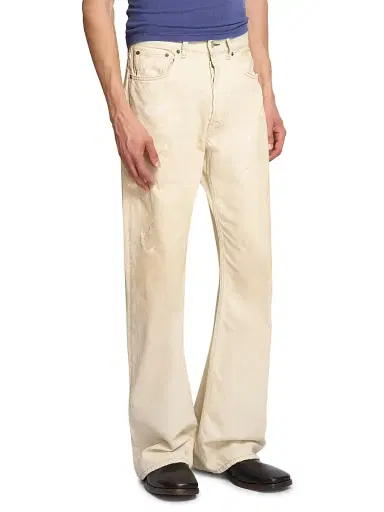 Acne Studios Men's Trafalgar Bleach Splatter Straight-Leg Jeans - White - Size 36 | Thumbnail 4 Acne Studios Men's Trafalgar Bleach Splatter Straight-Leg Jeans - White - Size 36 | Thumbnail 4