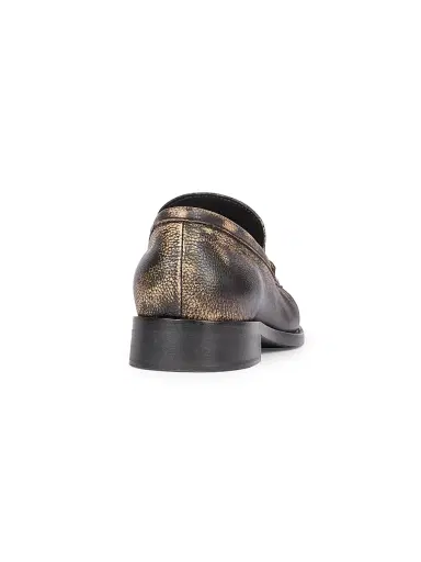 Acne Studios Men's Boafer Light Bob Leather Loafers - Beige Black - Size 13 | Thumbnail 3