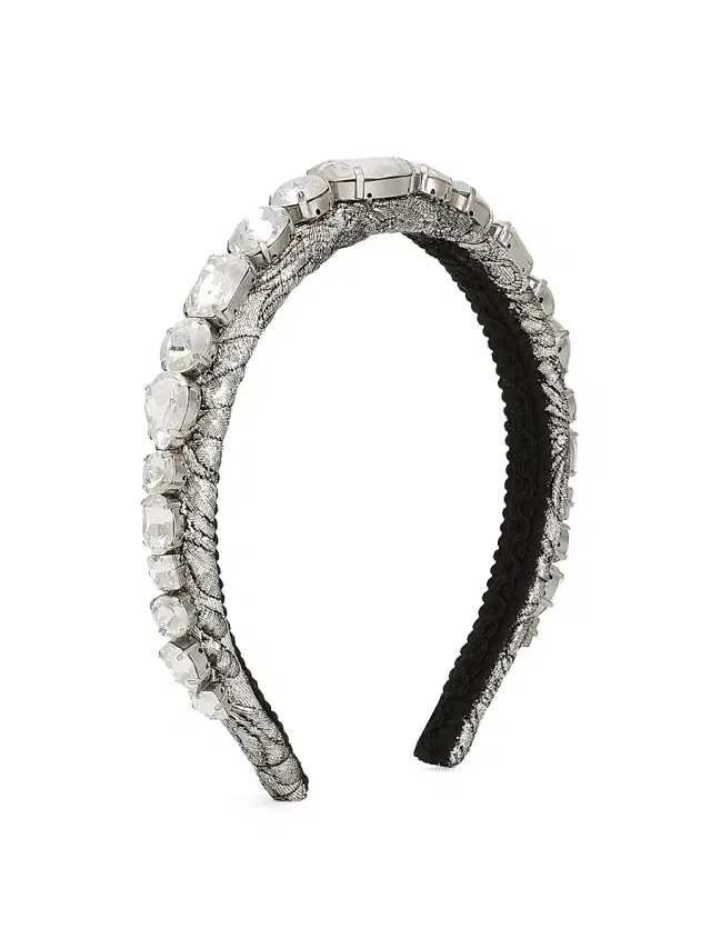 Dolce & Gabbana Women's Metallic Jacquard & Crystal Headband - Embroidery