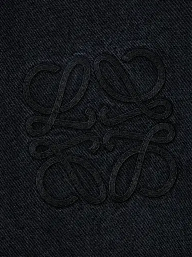 Loewe Men's Anagram-Embroidered Baggy Jeans - Black - Size 36 | Thumbnail 4
