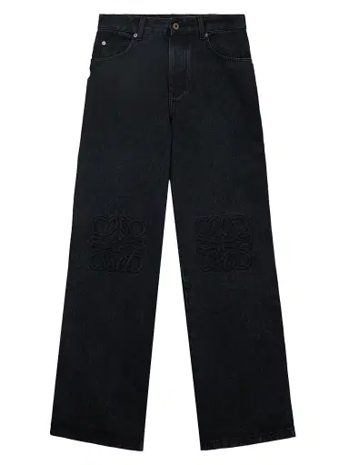 Loewe Men's Anagram-Embroidered Baggy Jeans - Black - Size 36 | Thumbnail 1