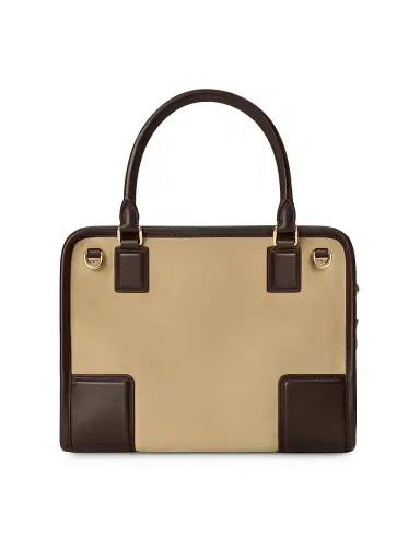 Loewe Women's Amazona Small Suede Top Handle Bag - Oro Chocolat | Thumbnail 5 Loewe Women's Amazona Small Suede Top Handle Bag - Oro Chocolat | Thumbnail 5