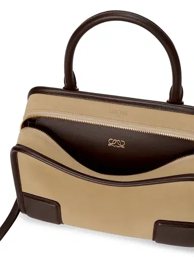 Loewe Women's Amazona Small Suede Top Handle Bag - Oro Chocolat | Thumbnail 8 Loewe Women's Amazona Small Suede Top Handle Bag - Oro Chocolat | Thumbnail 8