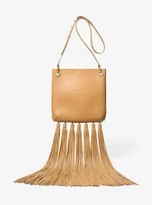 Michael Kors Collection Tate Medium Tassel Leather Crossbody Bag in Black - One Size by Michael Kors Collection | Thumbnail 6 Michael Kors Collection Tate Medium Tassel Leather Crossbody Bag in Black - One Size by Michael Kors Collection | Thumbnail 6