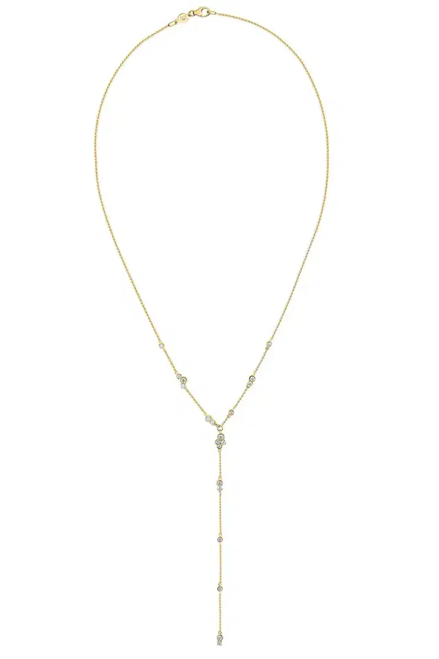 ISA GRUTMAN Bubbles Lariat Necklace