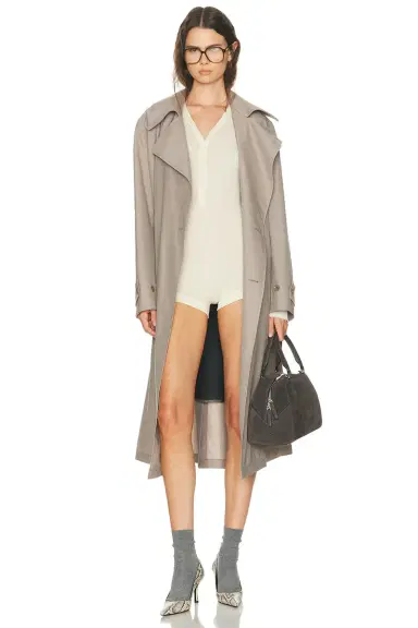 Mugler Knit Long Sleeve Bodyshort | Thumbnail 4 Mugler Knit Long Sleeve Bodyshort | Thumbnail 4