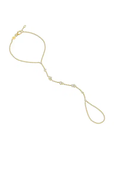 ISA GRUTMAN Bubbles Diamond Hand Chain Bracelet | Thumbnail 1
