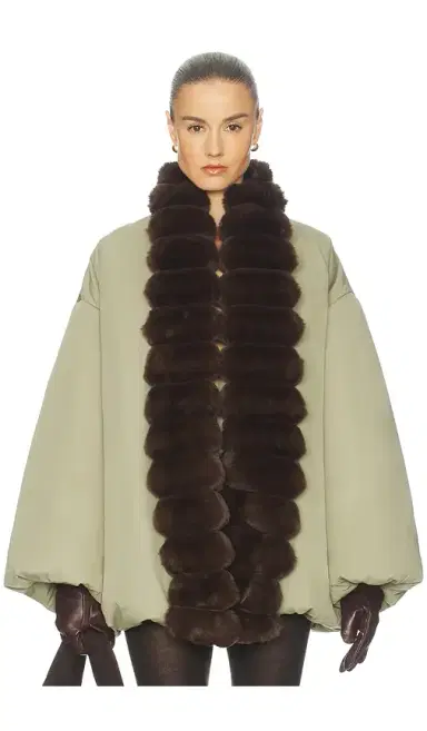 Helsa Bubble Puffer With Faux Fur | Thumbnail 2