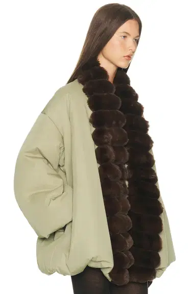 Helsa Bubble Puffer With Faux Fur | Thumbnail 5