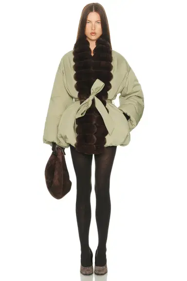 Helsa Bubble Puffer With Faux Fur | Thumbnail 7