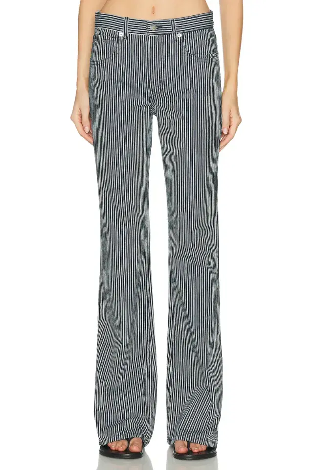 Celia Striped Straight Leg