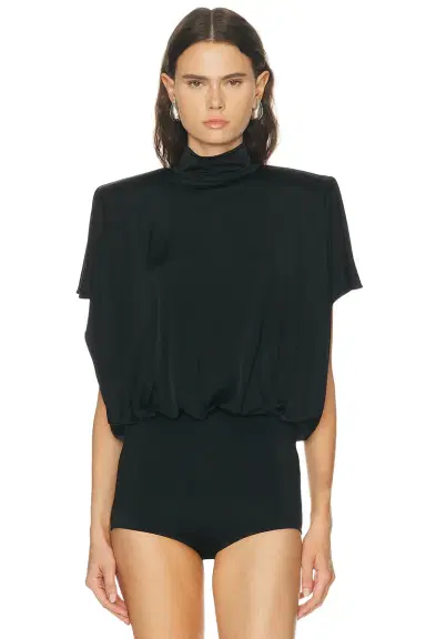 Mugler Draped Backless Bodysuit | Thumbnail 2 Mugler Draped Backless Bodysuit | Thumbnail 2