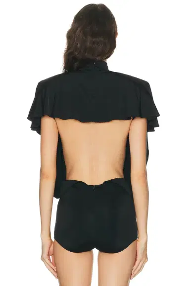 Mugler Draped Backless Bodysuit | Thumbnail 4 Mugler Draped Backless Bodysuit | Thumbnail 4