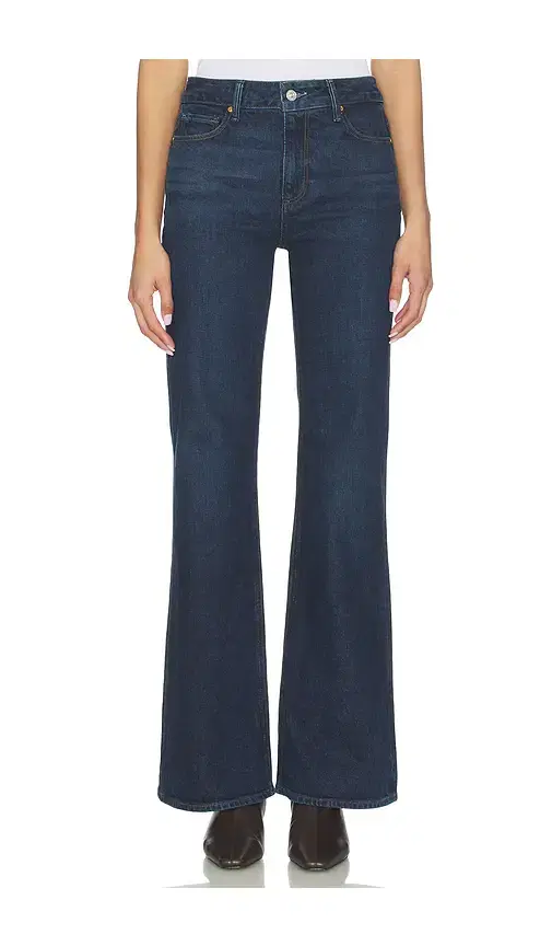 Sofia Seamed Belt Loops Flare Jeans
