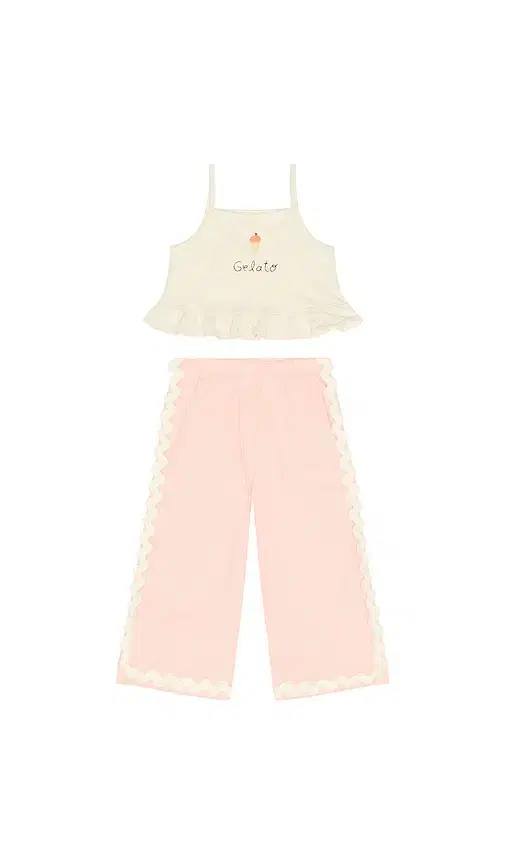 Wide Leg Pant Set