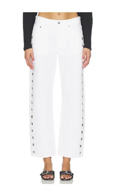 Pistola Lexi Mid Rise Bowed Straight Jeans | Thumbnail 1 Pistola Lexi Mid Rise Bowed Straight Jeans | Thumbnail 1