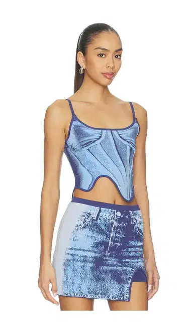 PH5 Mila Denim Print Tank Top | Thumbnail 2 PH5 Mila Denim Print Tank Top | Thumbnail 2