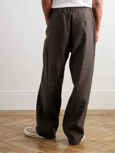 NN07 Kay 1808 Straight-Leg LENZING™ ECOVERO™ and Linen-Blend Trousers - Men | Thumbnail 4