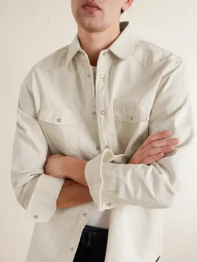 MR P. Western Denim Shirt - Men | Thumbnail 5 MR P. Western Denim Shirt - Men | Thumbnail 5